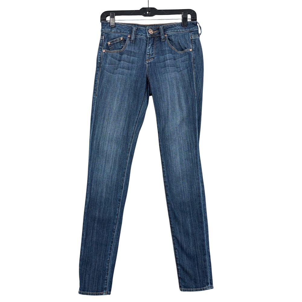 William Rast Skinny Jeans Womens 26 Cotton Spandex Blue Medium Wash